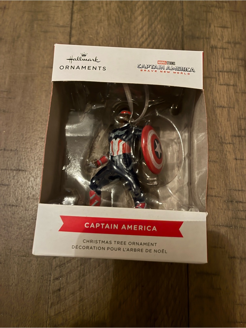 Hallmark Captain America Red White Blue Ornament